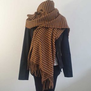 Sjieke beige/bruine sjaal